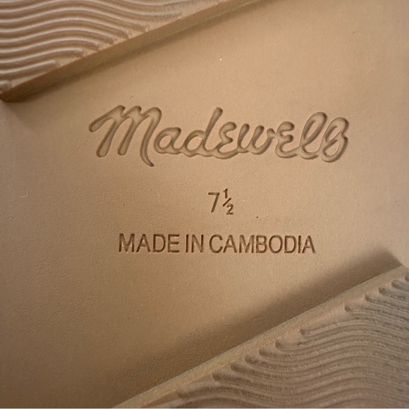 MADEWELL The Suzi Slide Sandal in Multi Woven Leather 7.5 - Picture 8 of 11